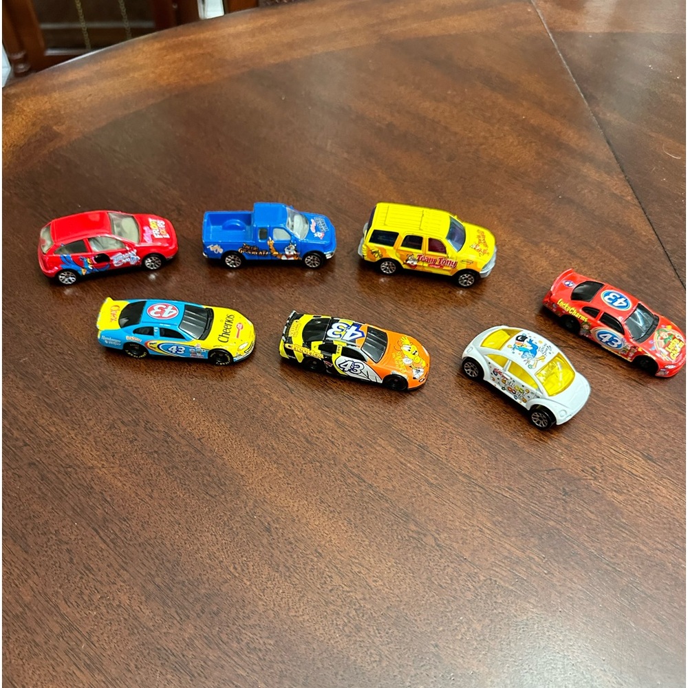 7 Vtg 90's Matchbox Nascar Cereal Cheerios Froot Loops Lucky Charms Diecast Cars